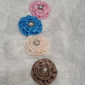 🆕️Babygirls lace Headbands 0-6mths NEW